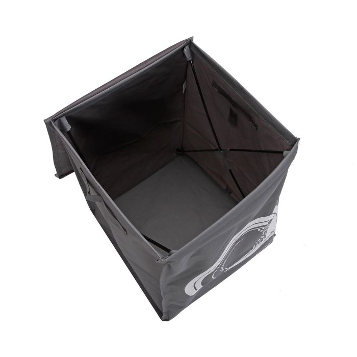 Cesto De Ropa Gris Con Dibujo De Lavadora Versa 36CM (2 Unidades) 1 Cesto De Ropa Gris Con Dibujo De Lavadora Versa 36CM (2 Unidades) 1