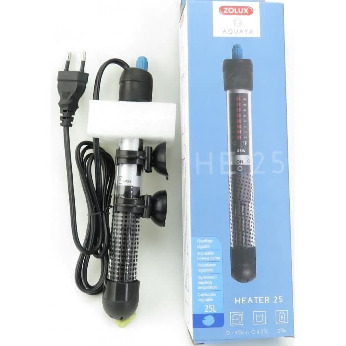 Zolux Calentador 25 para Acuario, 25 W, 23 cm, para 20-50 Litros 3