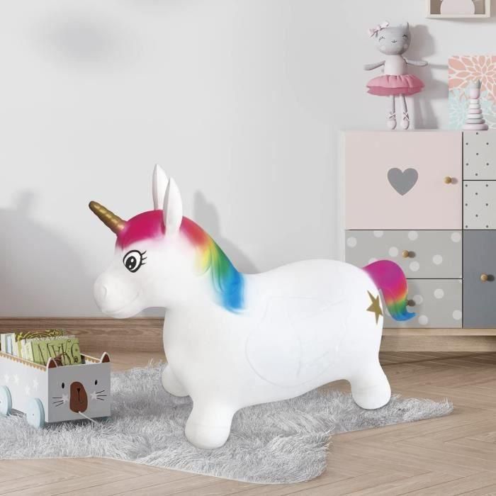 MONDO Unicornio saltador hinchable para montar - PVC - Peso máx. 30 kg 5