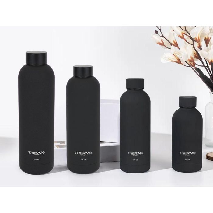 Botella Termo Soft Touch 1L Negra Thermosport (6 Unidades) 7 Botella Termo Soft Touch 1L Negra Thermosport (6 Unidades) 7