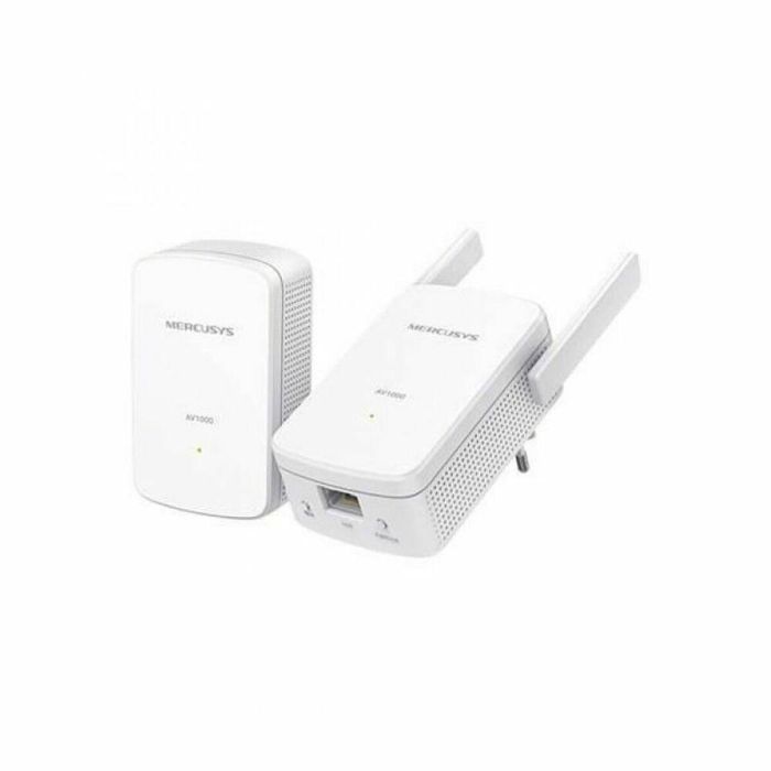 Mercusys MP510 KIT Adaptador de Red PowerLine 1000 Mbps con WiFi y Puerto Gigabit Ethernet Blanco Doble Pack