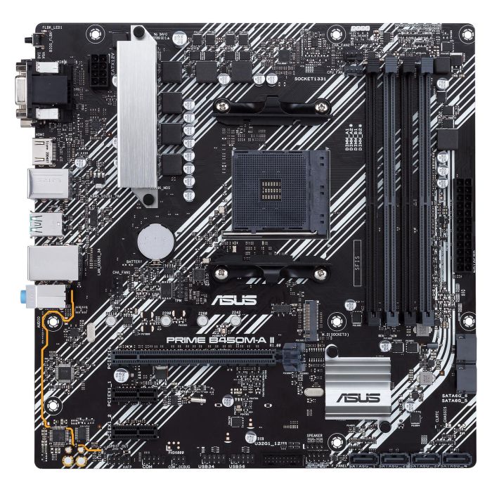 ASUS AM4 PRIME B450M-A II Placa Base para PC, AMD B450 Chipset, Micro ATX 2