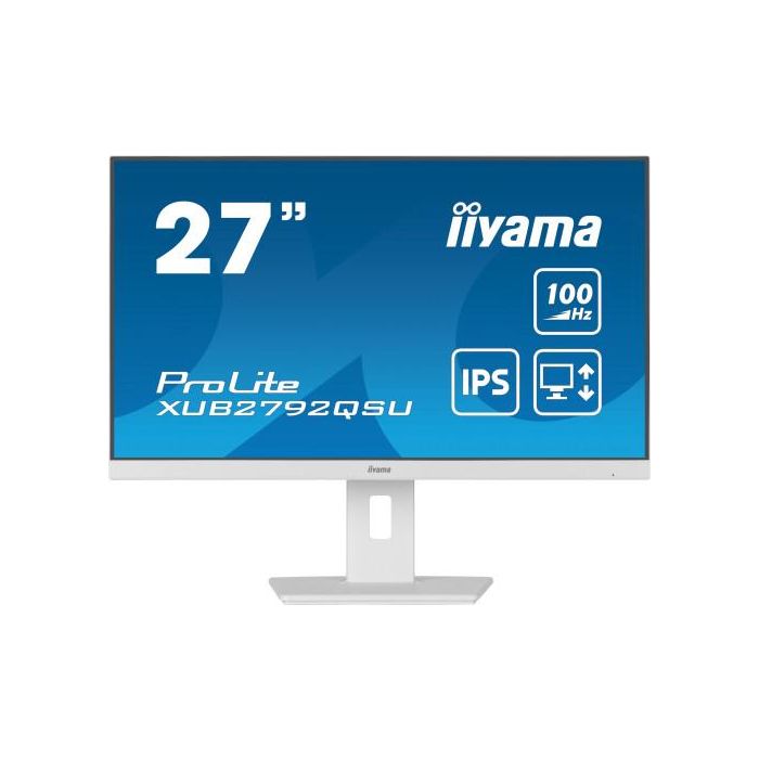 MONITOR IIYAMA 27"/2560 x 1440/3.7 MPX/WQHD/100Hz/250CD/16:9/HDMI/LED/BLANCO