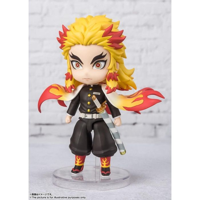 Tamashii Nations Figura Kyojuro Rengoku Flame Breathing de Demon Slayer Kimetsu No Yaiba Figuarts Mini 3