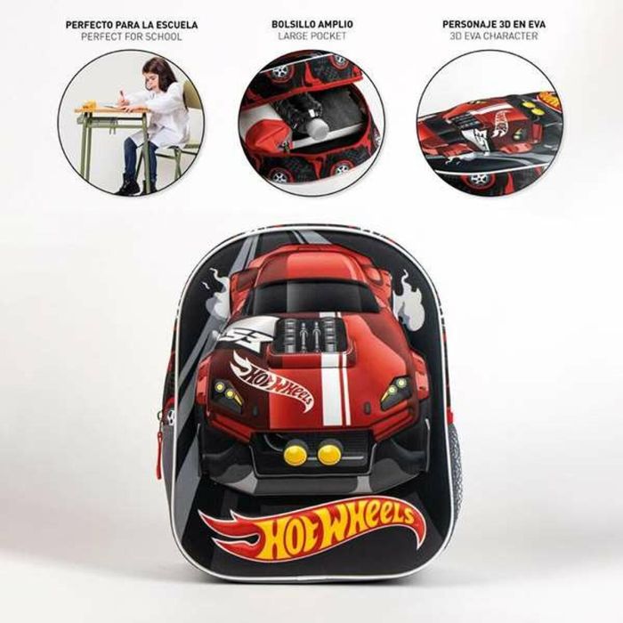 Mochila infantil 3D hot wheels 25.0 x 31.0 x 10.0 cm 2 Mochila infantil 3D hot wheels 25.0 x 31.0 x 10.0 cm 2