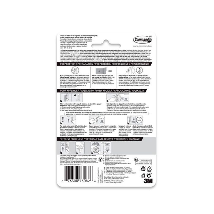 Gancho para colgar 3M 1,8 kg Plateado Metal (1 unidad) 1