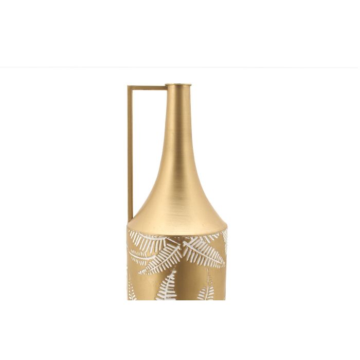 Jarron Tropical DKD Home Decor Dorado Crema 21 x 81 x 21 cm 1 Jarron Tropical DKD Home Decor Dorado Crema 21 x 81 x 21 cm 1