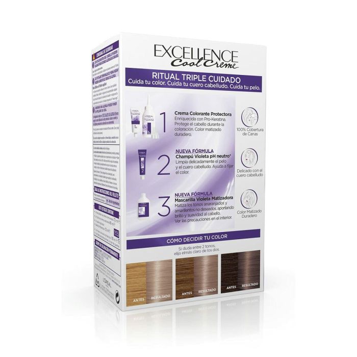 L'Oréal Paris Excellence Cool Tinte 8,11-rubio claro ceniza 4 L'Oréal Paris Excellence Cool Tinte 8,11-rubio claro ceniza 4