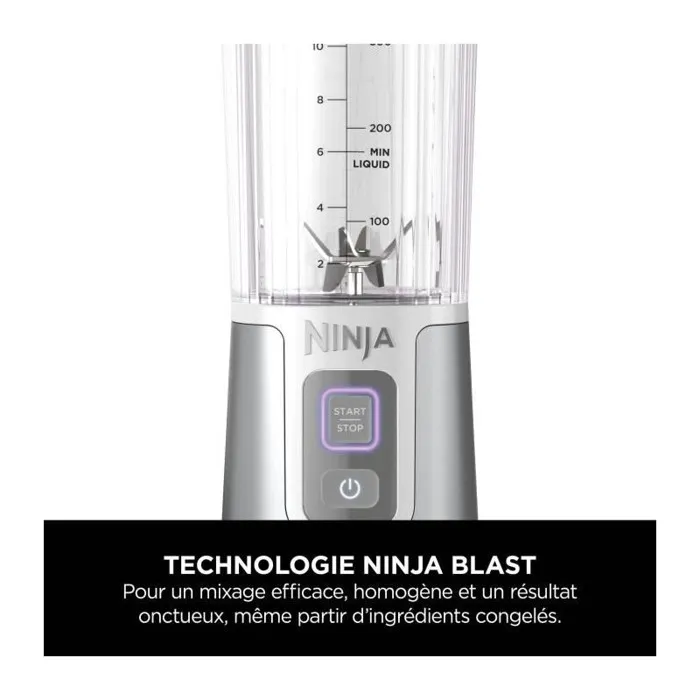 Ninja Licuadora Portátil Blast BC150EUWH, Recipiente 530 ml, Batería 2h, Sin Cable, Sin BPA - Blanca 5