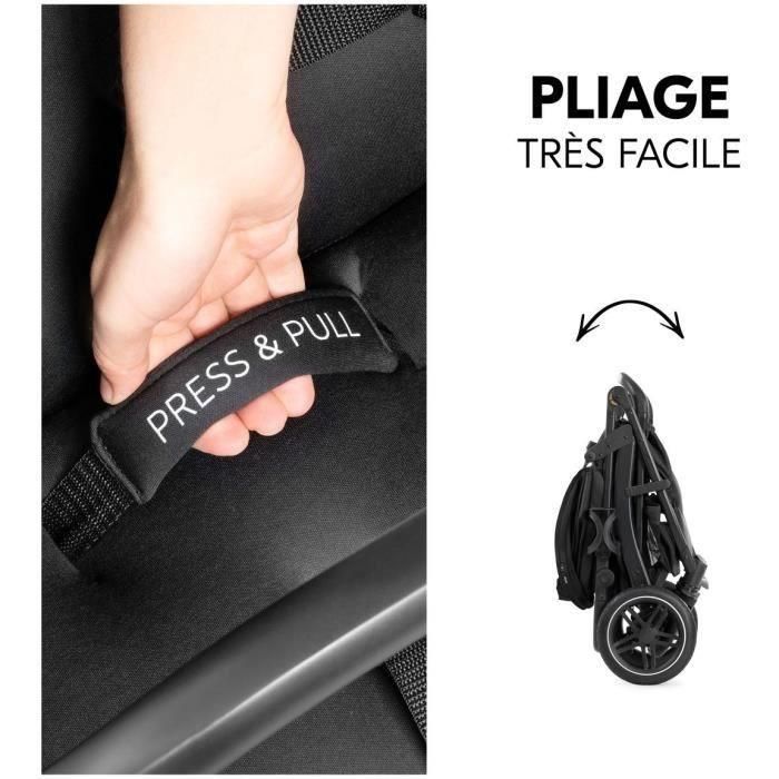 HAUCK HAU4007923148952 - Cochecito Todoterreno RAPID 4D, Plegado con una mano, 4 Ruedas, Negro 4