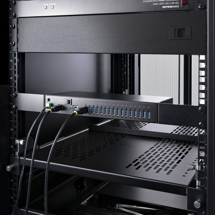 StarTech USB 5GBPS HUB FOR Hub Ladrón Industrial de Metal USB 3.0 de 16 Puertos y 5Gbps 7