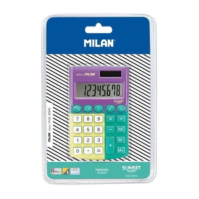 Blister calculadora pocket sunset 8 digitos milan 1 Blister calculadora pocket sunset 8 digitos milan 1