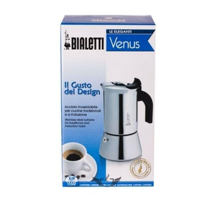 Cafetera Italiana Bialetti NEW VENUS Plateado Metal Acero Inoxidable 1 Cafetera Italiana Bialetti NEW VENUS Plateado Metal Acero Inoxidable 1