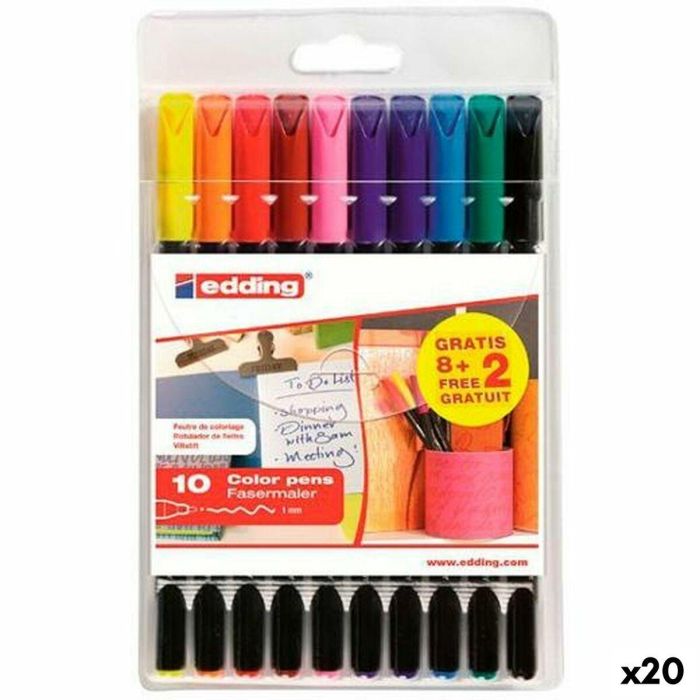 Set de Rotuladores Edding 1200 Estuche (20 Unidades) 0 Set de Rotuladores Edding 1200 Estuche (20 Unidades) 0