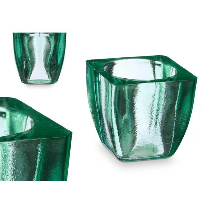 Giftdecor Portavela de Vidrio Reciclado Cuadrado 10.5x10.5x10.5 cm Verde (6 Unidades) Giftdecor Portavela de Vidrio Reciclado Cuadrado 10.5x10.5x10.5 cm Verde (6 Unidades)