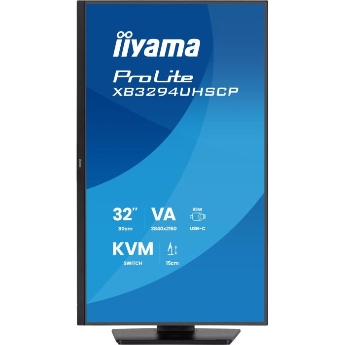iiyama XB3294UHSCP-B1 Monitor 32" 4K UHD VA 2ms GTG 75Hz 400cd/m² HDR10 16:9 HDMI DP USB-C 95W PD Negro 1