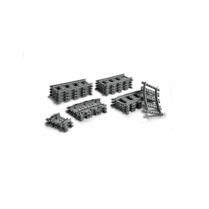 LEGO City 60205 Paquete de Rieles y Vías Ferroviarias: Conjunto de Ampliación para Trenes con 8 Piezas Rectas, 4 Curvas y 8 Flexibles 8