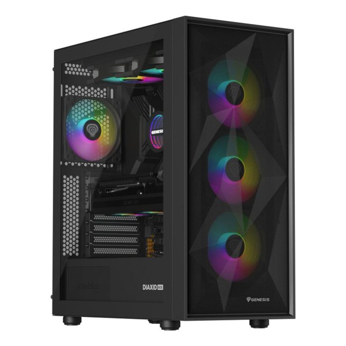 GENESIS NLG-2319 Kit de Refrigeración Líquida para Carcasa de Ordenador, 2 Ventiladores, Iluminación LED RGB Multicolor, Negro 4