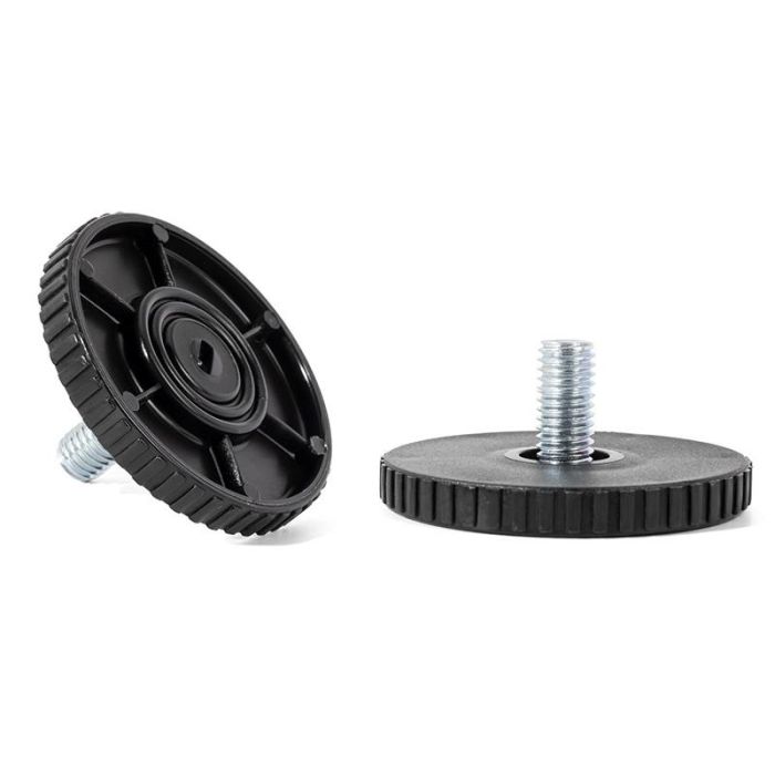 Herrajes Alk Pie Nivelador Rido Ø50 M8X10 Negro