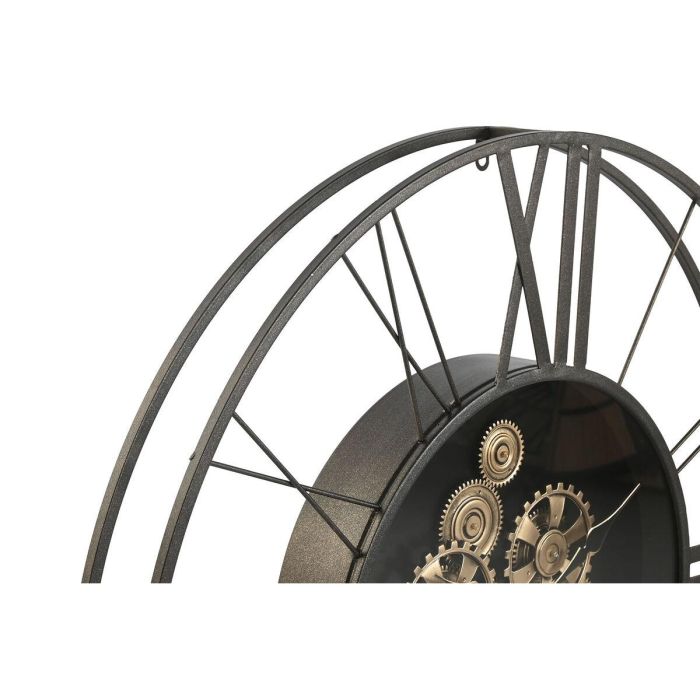 DKD Home Decor Reloj de Pared Loft Marrón Oscuro de Metal, 80cm Ancho x 80cm Alto x 8cm Fondo. Funciona con 3 Pilas AA. 0 DKD Home Decor Reloj de Pared Loft Marrón Oscuro de Metal, 80cm Ancho x 80cm Alto x 8cm Fondo. Funciona con 3 Pilas AA. 0