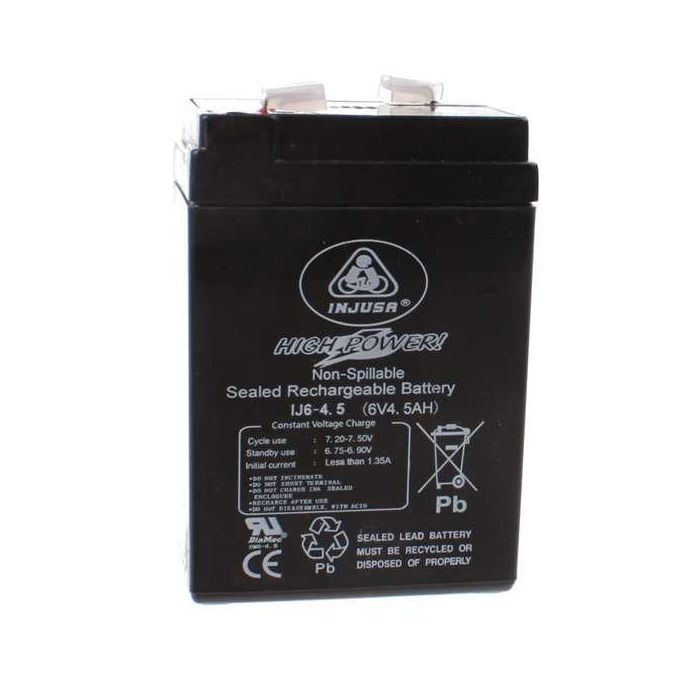 Injusa Bateria Recargable 6V 4,5Ah 0 Injusa Bateria Recargable 6V 4,5Ah 0