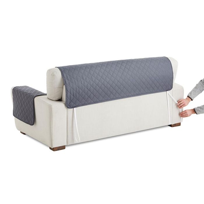 Cubre sofa reversible gris/gris claro 3 plazas belmarti 3