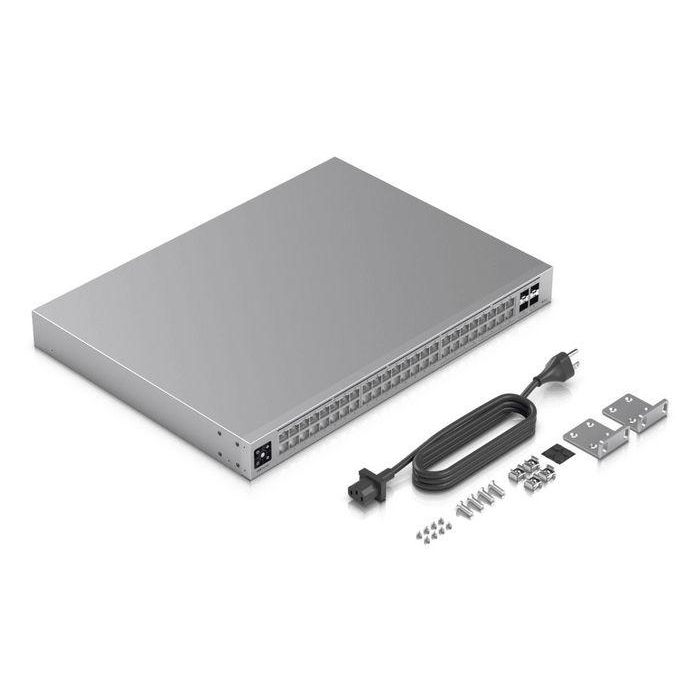 Ubiquiti UniFi Switch Enterprise XG 24 PoE 48 Puertos: 32 GbE, 16 2.5 GbE RJ45, 4 SFP+ 10G, Pantalla LCM, 224 Gbps 10