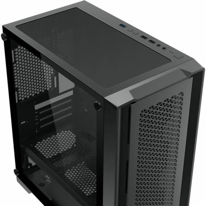 Xigmatek XIG4713436748540 Caja PC Lux M Negra - Mini Torre, Formato Micro-ATX Sin Fuente de Alimentación