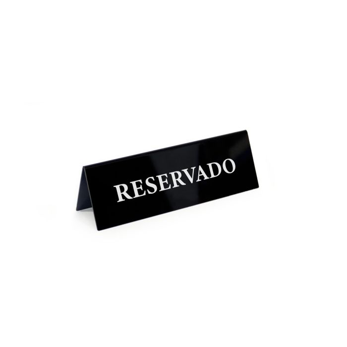 Placa Acrílica Reservado 15x5 cm - My Bar (24 Unidades) 16 Placa Acrílica Reservado 15x5 cm - My Bar (24 Unidades) 16