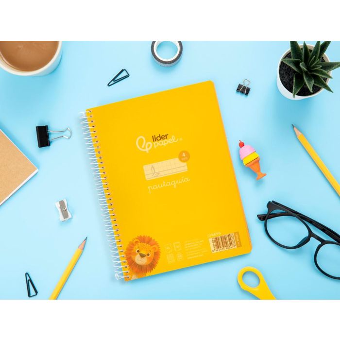 Cuaderno Espiral Liderpapel Din A5 Pautaguia Tapa Plastico 80H 90 gr Cuadro Pautado 4 mm Con Margen Color Amarillo 5 unidades 7 Cuaderno Espiral Liderpapel Din A5 Pautaguia Tapa Plastico 80H 90 gr Cuadro Pautado 4 mm Con Margen Color Amarillo 5 unidades 7