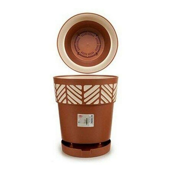 Macetero Stefanplast 8003507946019 Marrón Beige Terracota Plástico 29 x 29 x 29 cm 1 Macetero Stefanplast 8003507946019 Marrón Beige Terracota Plástico 29 x 29 x 29 cm 1