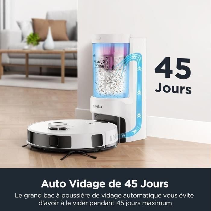 Aspiradora robot - EUREKA E10S Blanco - 4000 Pa - 180 min - 200 ml 3 Aspiradora robot - EUREKA E10S Blanco - 4000 Pa - 180 min - 200 ml 3