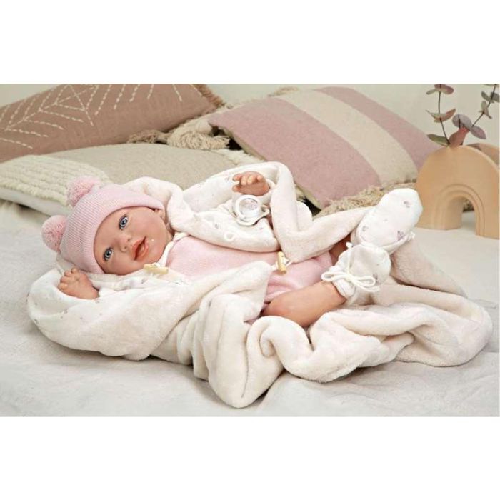 Muñeca reborn arias 45 cm elba c/manta 20 Muñeca reborn arias 45 cm elba c/manta 20
