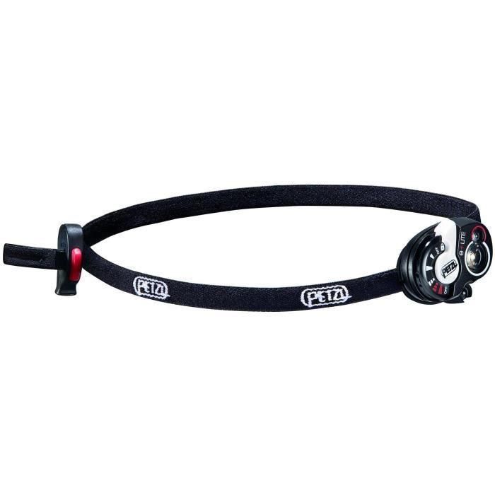 Petzl PET3342540815643 Linterna frontal E+Lite de emergencia 40 lúmenes, con diadema y estuche, color negro