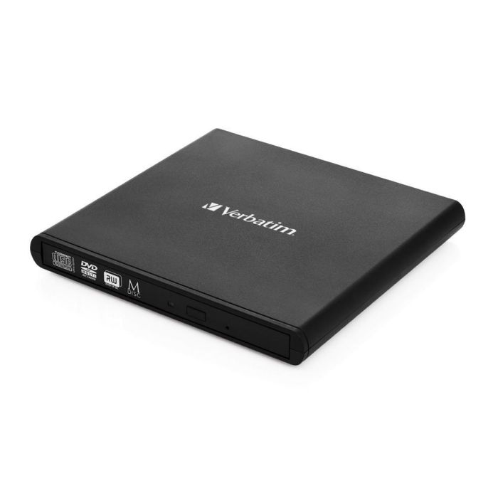Verbatim Grabadora Y Lector Externo De Cd-Dvd Slimline , Compatible Con La Tecnología De Archivado Mdisc , Alimentación A Través Del Puerto Usb 2.0 1 Verbatim Grabadora Y Lector Externo De Cd-Dvd Slimline , Compatible Con La Tecnología De Archivado Mdisc , Alimentación A Través Del Puerto Usb 2.0 1