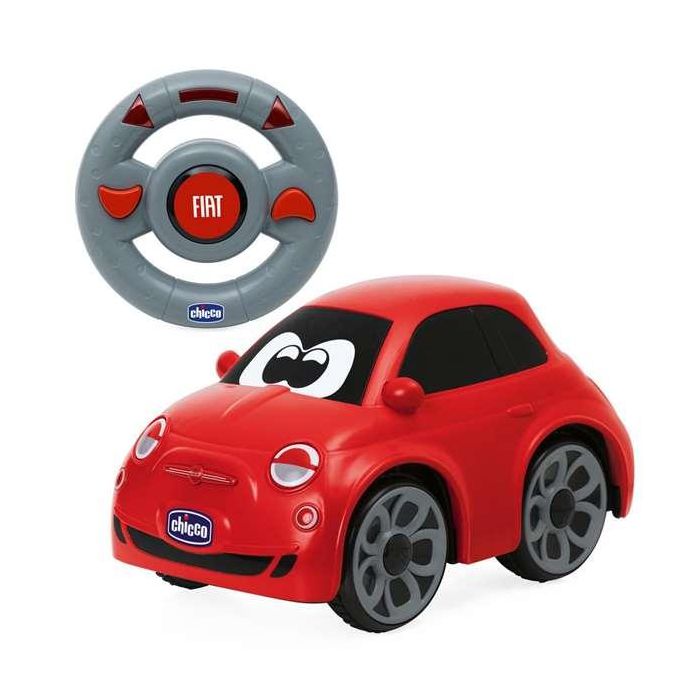 Coche radio control fiat 500 rojo con sonidos reales 14x13,5x21 cm Coche radio control fiat 500 rojo con sonidos reales 14x13,5x21 cm