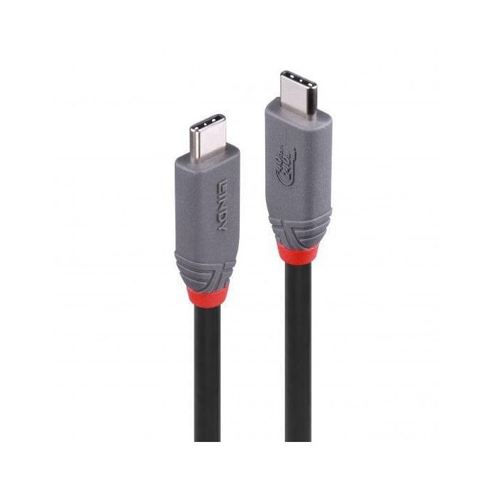 Lindy 2m USB 4 240W Type C Cable, Anthra Line 1