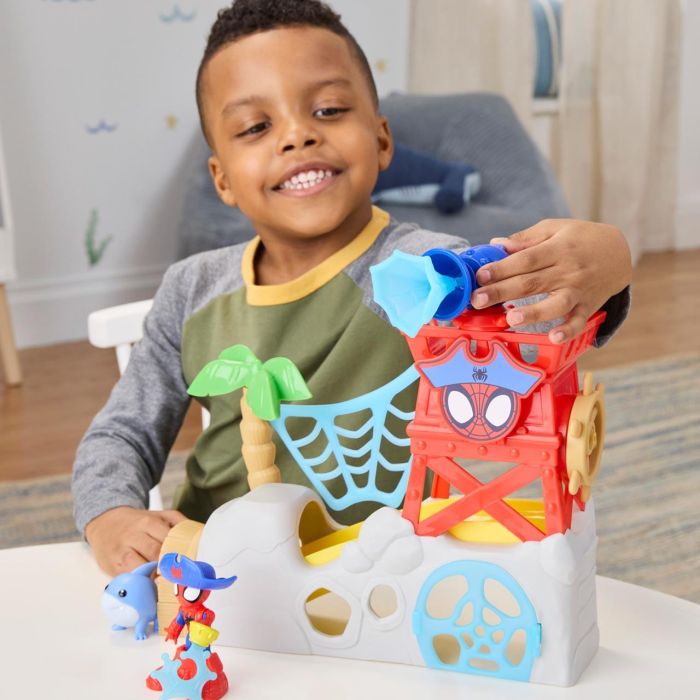HASBRO Spidey Waterwebs Isla Spidey Set de Juego con 2 Figuras y 6 Accesorios Edad 3+ años 4