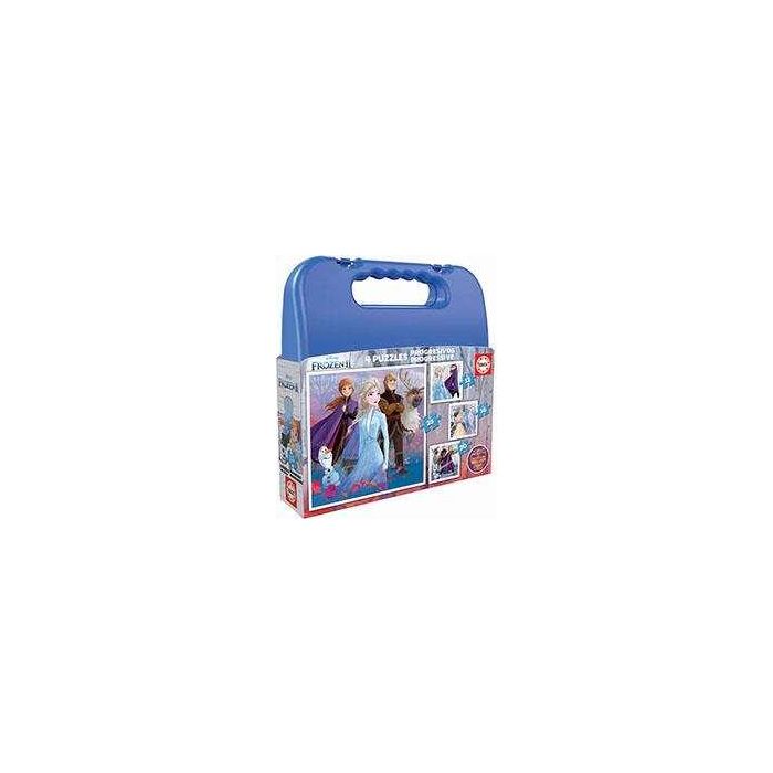 Puzzles progresivos 12-16-20-25 piezas frozen ii en maletin 3 Puzzles progresivos 12-16-20-25 piezas frozen ii en maletin 3