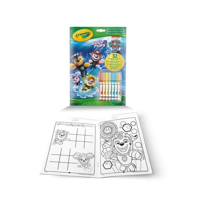 Libro Actividades Paw Patrol - 7 Rotuladores 04-6918 Crayola 1 Libro Actividades Paw Patrol - 7 Rotuladores 04-6918 Crayola 1
