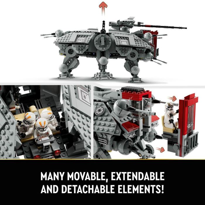 LEGO 75337 Star Wars AT-TE Walker con 5 Minifiguras, 3 Droides de Batalla y La Venganza de los Sith 4