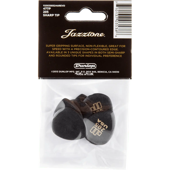 DUNLOP Pack 6 Púas Jazztone Sharp Tip Dunlop 4