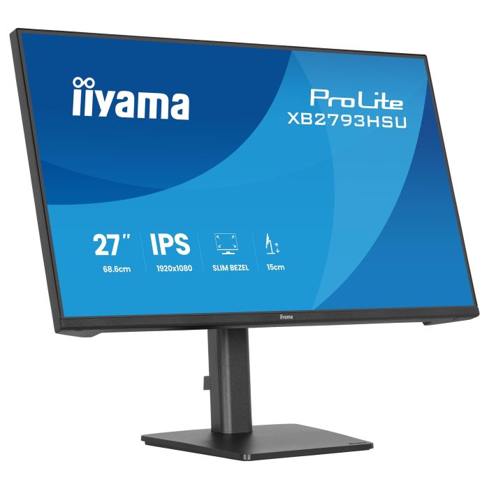 iiyama ProLite XB2793HSU-B1 Monitor 27" Full HD (1920x1080) IPS 120Hz 1ms AMD FreeSync Altavoces HDMI DisplayPort USB Negro 16