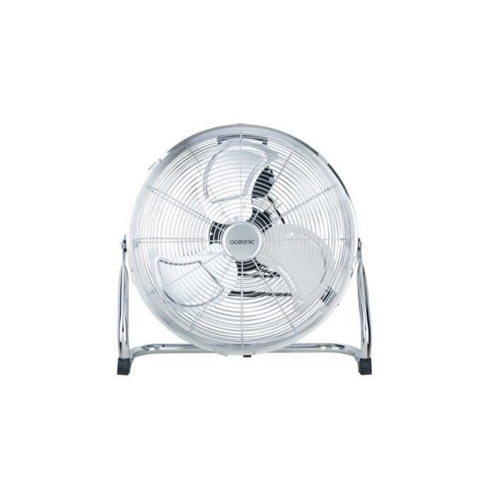 Ventilador de suelo industrial - Ventilador de circulación de aire - OCEANIC - 120 W - 3 velocidades - Ø 45 cm - Cromo Ventilador de suelo industrial - Ventilador de circulación de aire - OCEANIC - 120 W - 3 velocidades - Ø 45 cm - Cromo