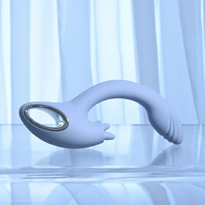 Vibrador Doble Estimulación Evolved Playboy Azul 20 Vibrador Doble Estimulación Evolved Playboy Azul 20