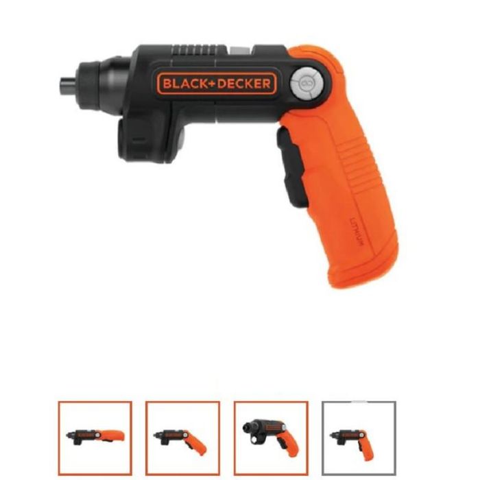 Black And Decker Bdcsfl20C Atornillador 3,6V con Linterna y Mango Pivotante