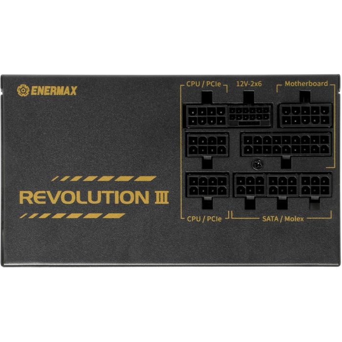 Enermax Fuente de Alimentación Revolution3 1000W 80+ Gold ATX Modular Color Negro ERV1000G-AHG-MAC 3