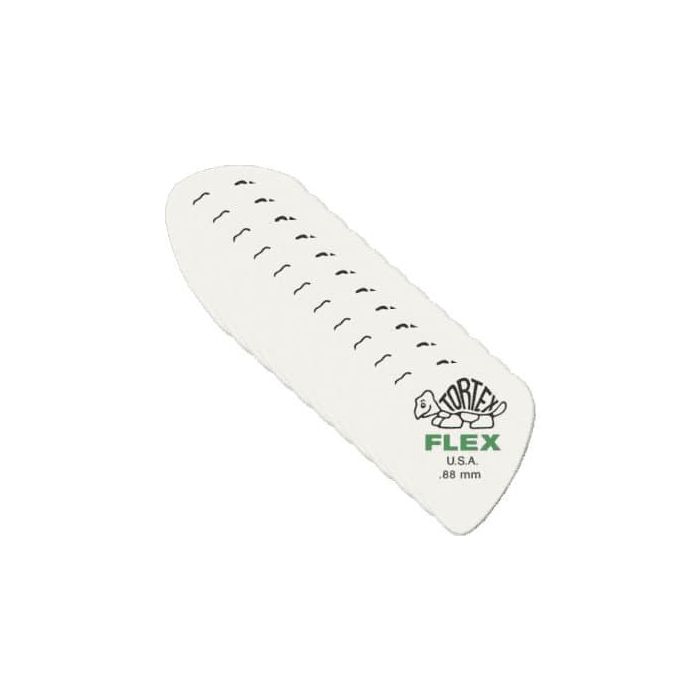 Dunlop Pack de 12 Unidades Púas Tortex Flex/Standard - 0.88mm