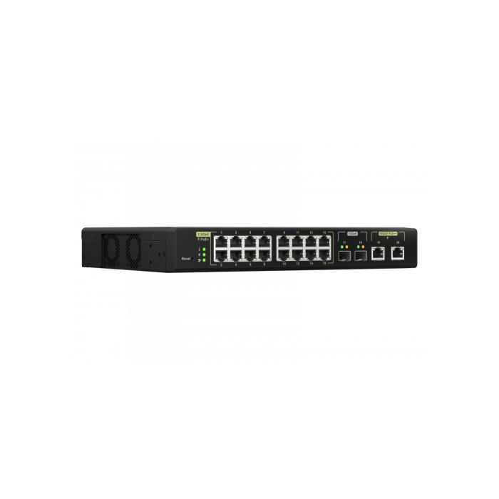 QNAP QSW-M2116P-2T2S switch Gestionado L2 Energía sobre Ethernet (PoE) Negro 1 QNAP QSW-M2116P-2T2S switch Gestionado L2 Energía sobre Ethernet (PoE) Negro 1