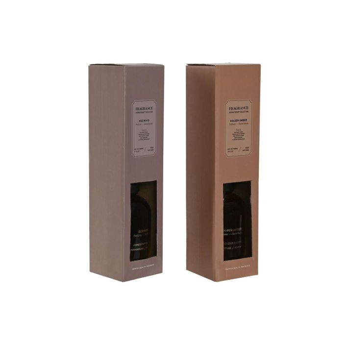 Ambientador Mikado Moderno DKD Home Decor Ambar Gris 9 x 16.5 x 9 cm (2 Unidades) 1 Ambientador Mikado Moderno DKD Home Decor Ambar Gris 9 x 16.5 x 9 cm (2 Unidades) 1